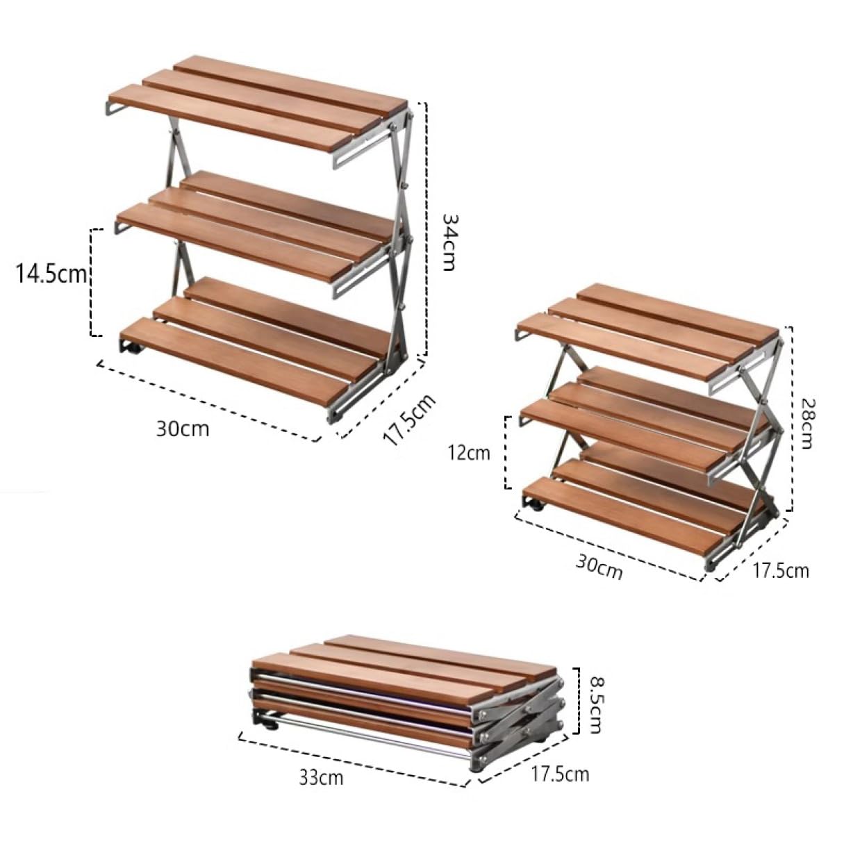 Amazon｜MJKQ9 卓上ラック 折りたたみ フォールディングラック